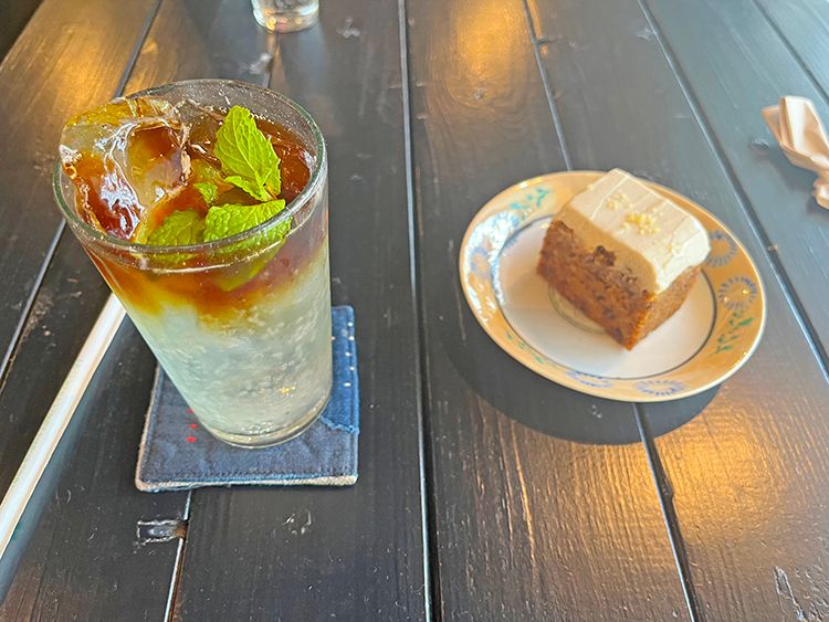 珈琲 笠間のコーヒーとケーキ