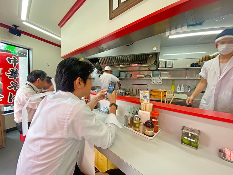 邦ちゃんラーメンの店内