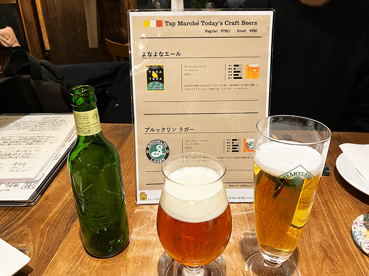 「阿佐ヶ谷のイタリア料理 ガッターロ」のビール