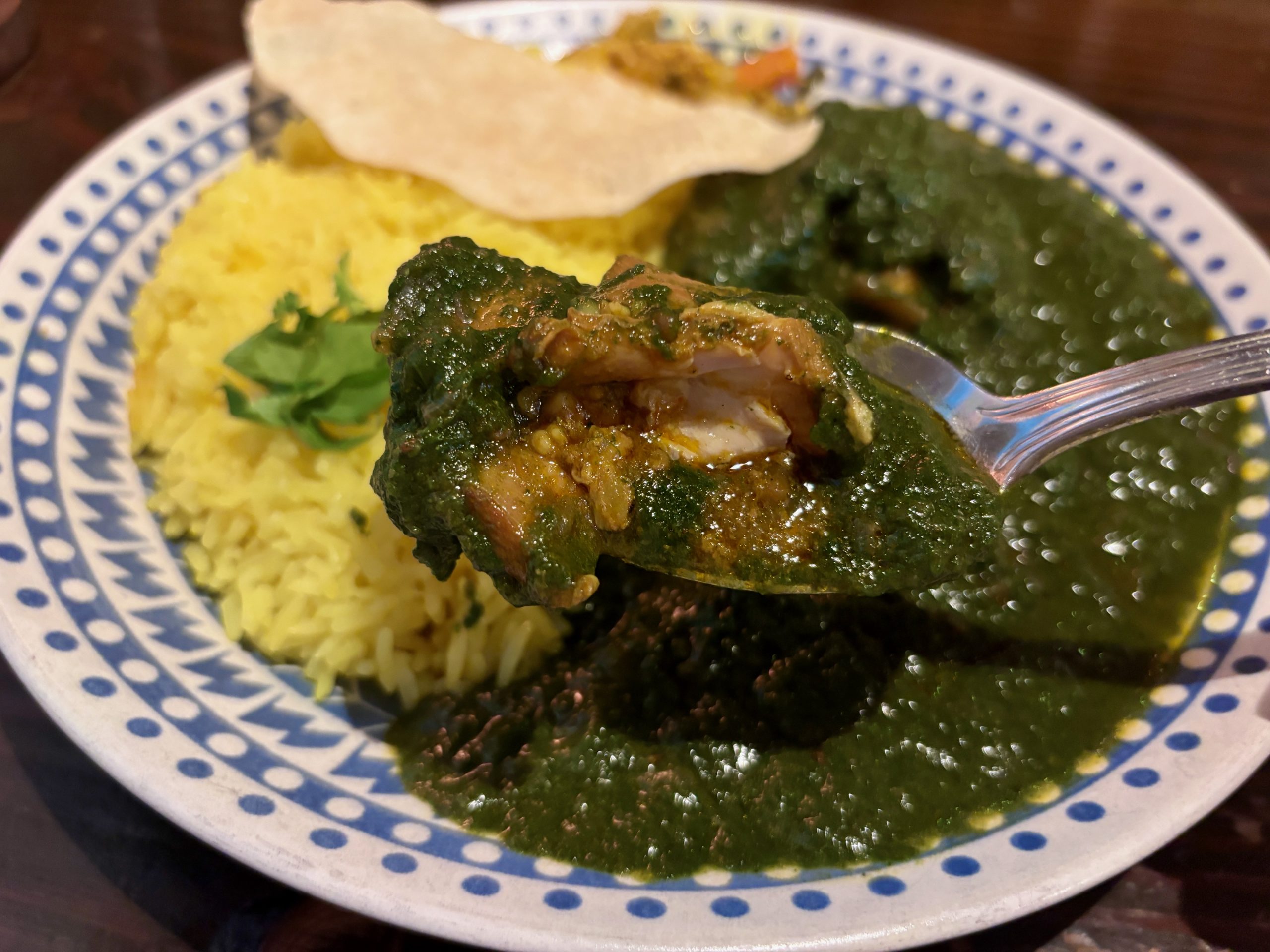 カフェオーケストラのサグチキンカレー2