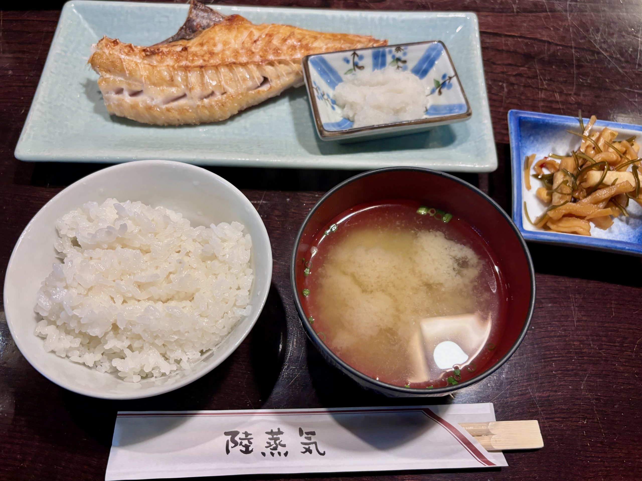 陸蒸気のあこうだい定食